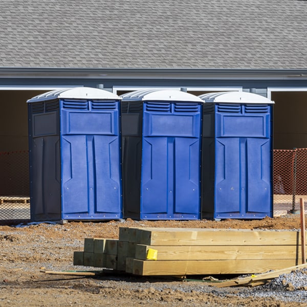 do you offer hand sanitizer dispensers inside the porta potties in Drakesville